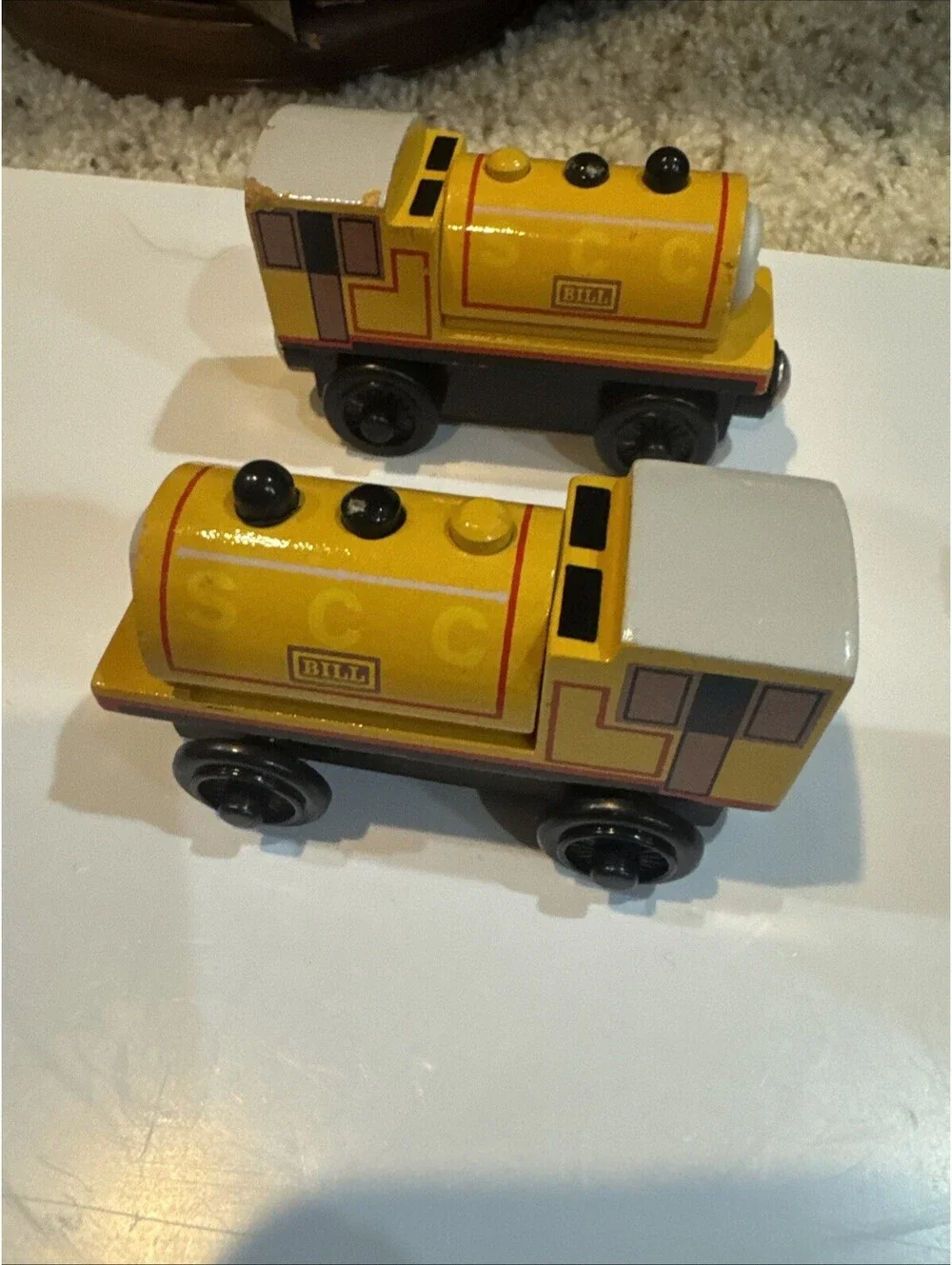 Vintage Learning Curve Thomas Wooden Railway Duncan #6 Engine LOT OF 9 [COPY]